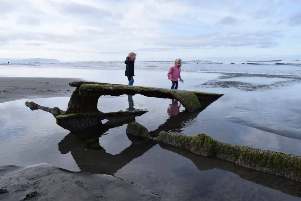 Ft. Stevens State Park on the Oregon coast has a shipwreck, beautiful beaches and family friendly yurt camping. To & Fro Fam