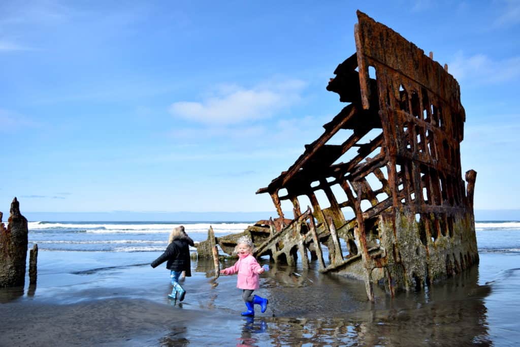 Ft. Stevens State Park on the Oregon coast has a shipwreck, gorgeous beaches and family-friendly yurt camping. To & Fro Fam
