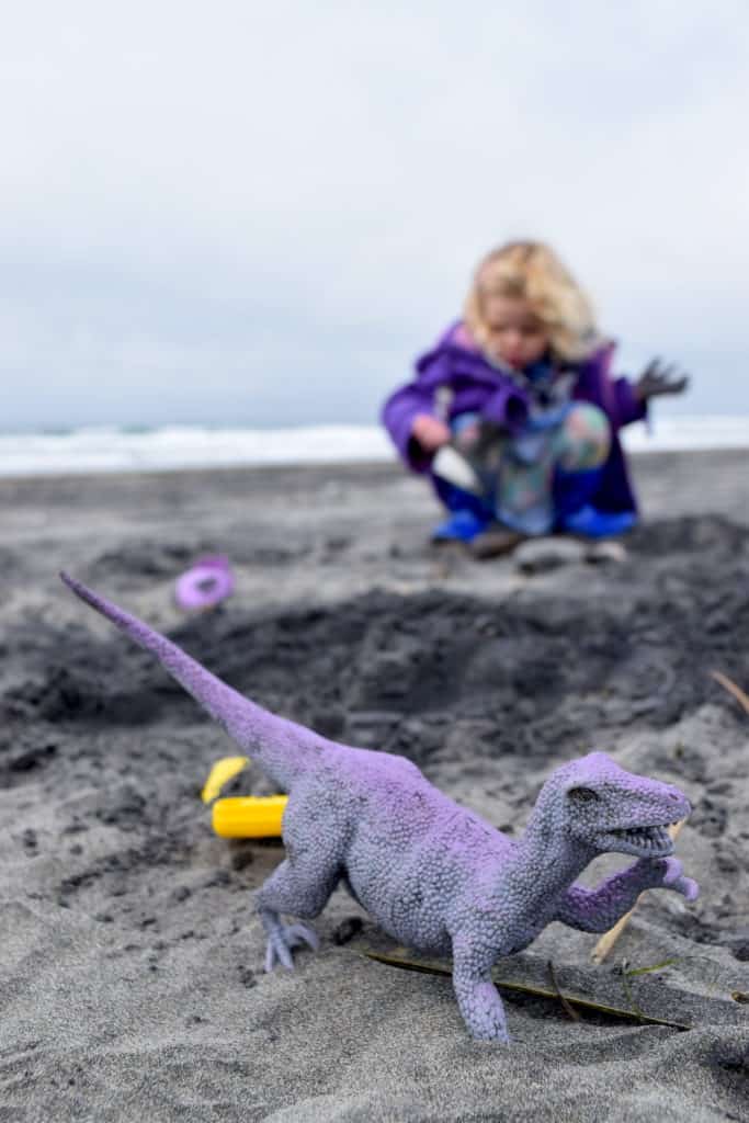 Dig for dinosaurs at the beach: Our ultimate family sand activity! / To & Fro Fam