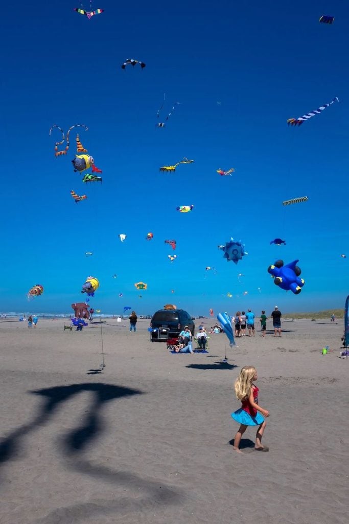 The kite festival in Long Beach, WA brings hundreds of kites to the sky above the Pacific Ocean. That's not Long Beach's only draw, though. Walk along its boardwalk, hike Cape Disappointment, and trek around the dunes. This Washington beach town is about 2 hours from Portland, making it a terrific day trip. To & Fro Fam