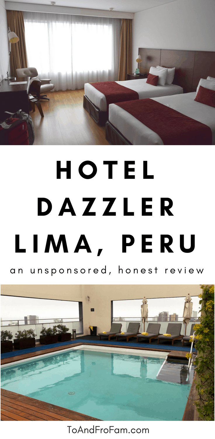 Wondering where to stay in Lima, Peru? I had a great experience at this Miraflores hotel. Read my unsponsored Hotel Dazzler Lima review for all the details you need to travel in Peru. To & Fro Fam