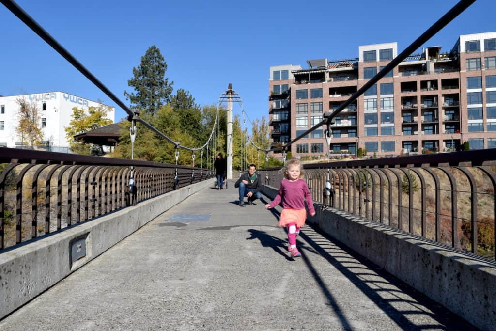What to do in Spokane with kids: A half-day itinerary in Riverfront Park, including Spokane Falls. Washington family travel // To & Fro Fam