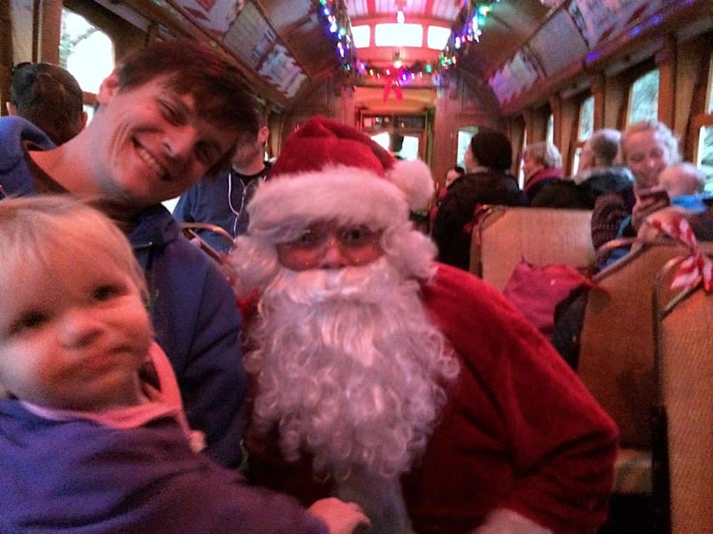 Best holiday events in Portland for families, including riding the Christmas trolley, Christmas lights, and even a Star Wars Christmas party! To & Fro Fam