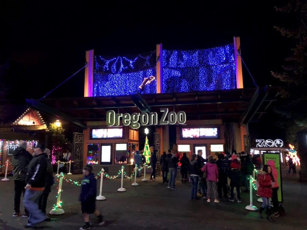 Looking for Portland holiday events? Going to the Portland ZooLights with kids at the Oregon Zoo is an unforgettable nighttime family activity! To & Fro Fam