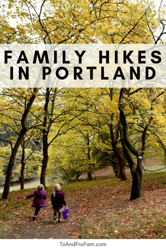 Family hikes in Portland Oregon: Visiting Hoyt Arboretum with kids is a great way to explore up to 12 miles of trails. The arboretum is perfect for fall hikes in Portland. To & Fro Fam