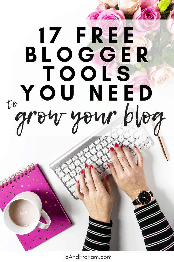 Looking to grow your blog? These 17 best free blogging resources will help you understand SEO, design pins, find fonts, write better headlines & more! Head over to start using my favorite free blogging tools today. To & Fro Fam