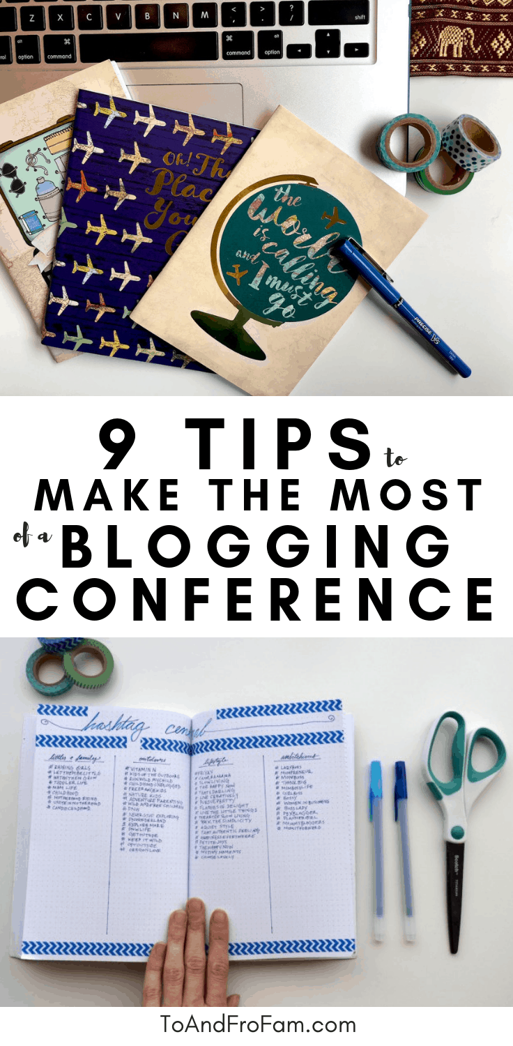 Want to make the most of a blogging conference? Organize your notes, growth hacks, contacts and more with a blogging conference notebook. Here's how. To & Fro Fam