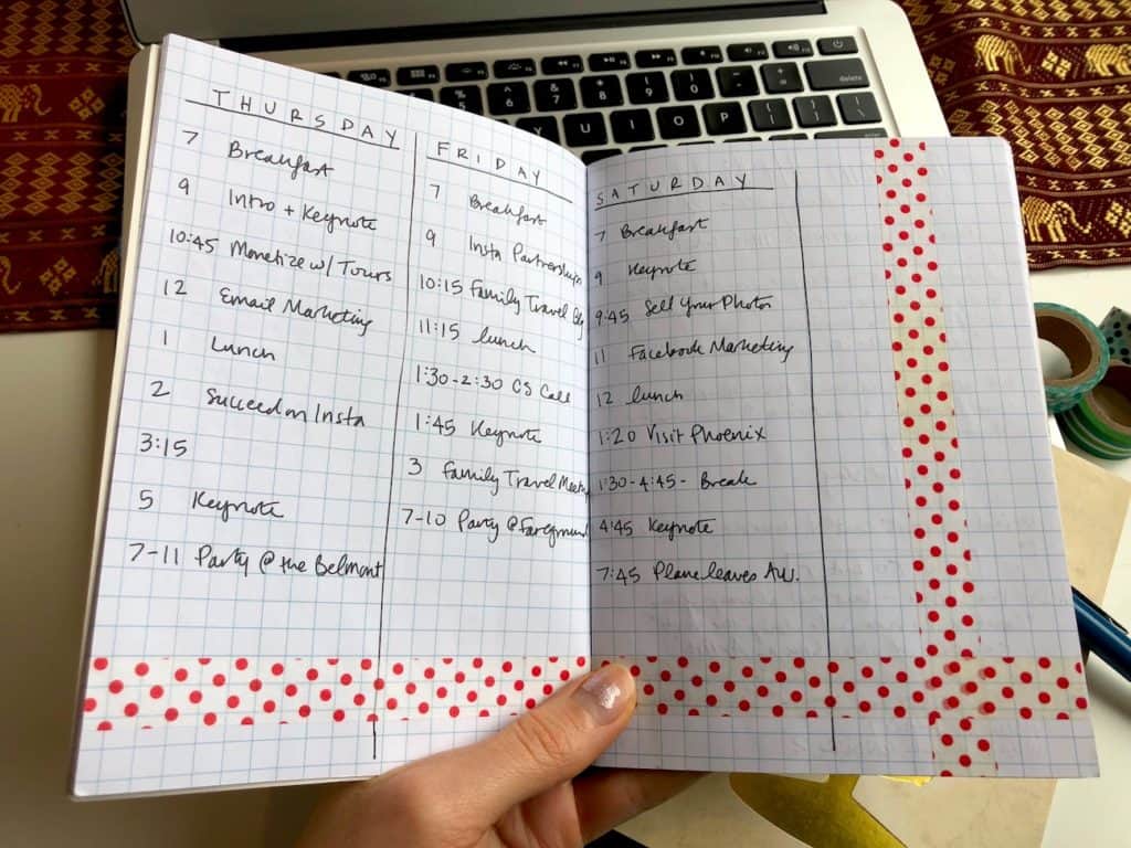 Going to a blogging conference? Organize your notes, growth hacks, contacts and more with a blogging conference notebook. Here's how. To & Fro Fam