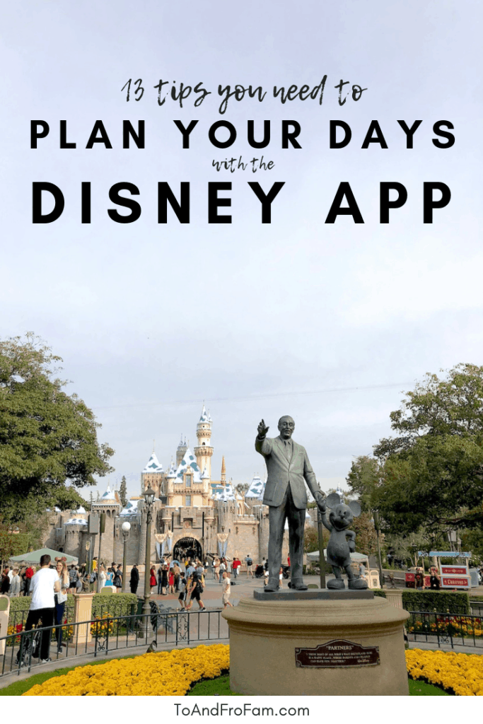 Plan a Disney vacation with the Disneyland app. I'll show you how to save money, avoid long lines, see the best of Disney and even avoid potty accidents—all using this free app. To & Fro Fam