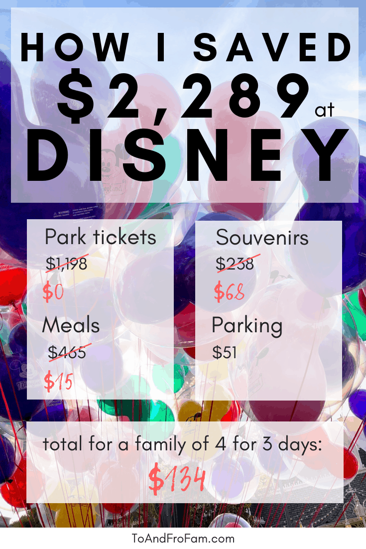Our Disney budget: Exactly how much I spent, and how I saved more than $2,000, on our family vacation to Disneyland. Here's a secret: YOU CAN TOO! To & Fro Fam