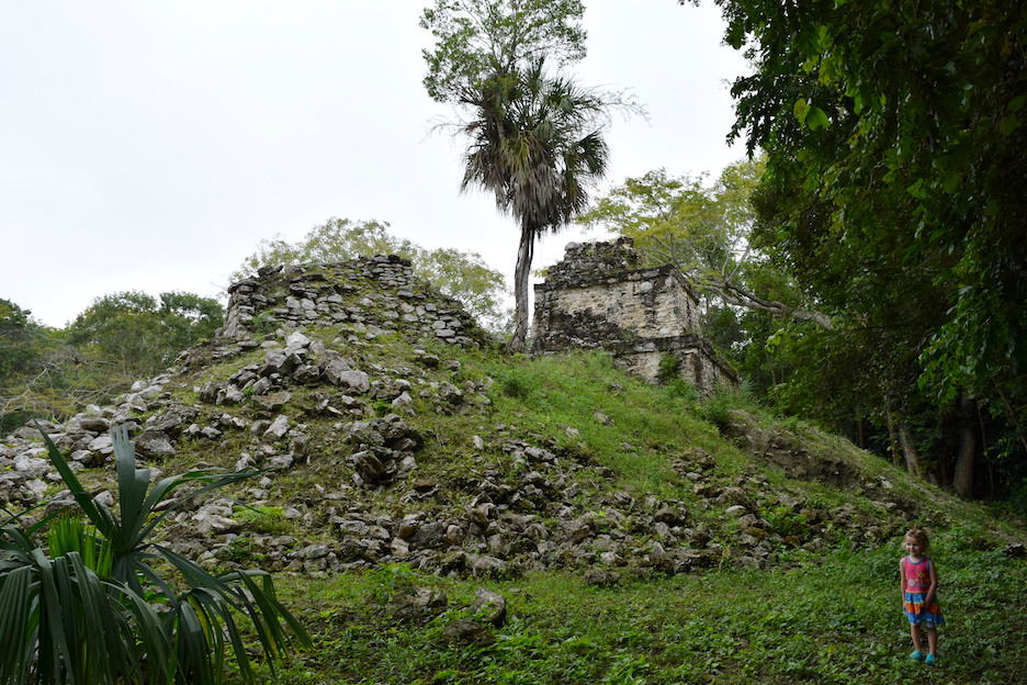 Ruins in Mexico: Muyil Ruins near Tulum, where you'll find no crowds! To & Fro Fam