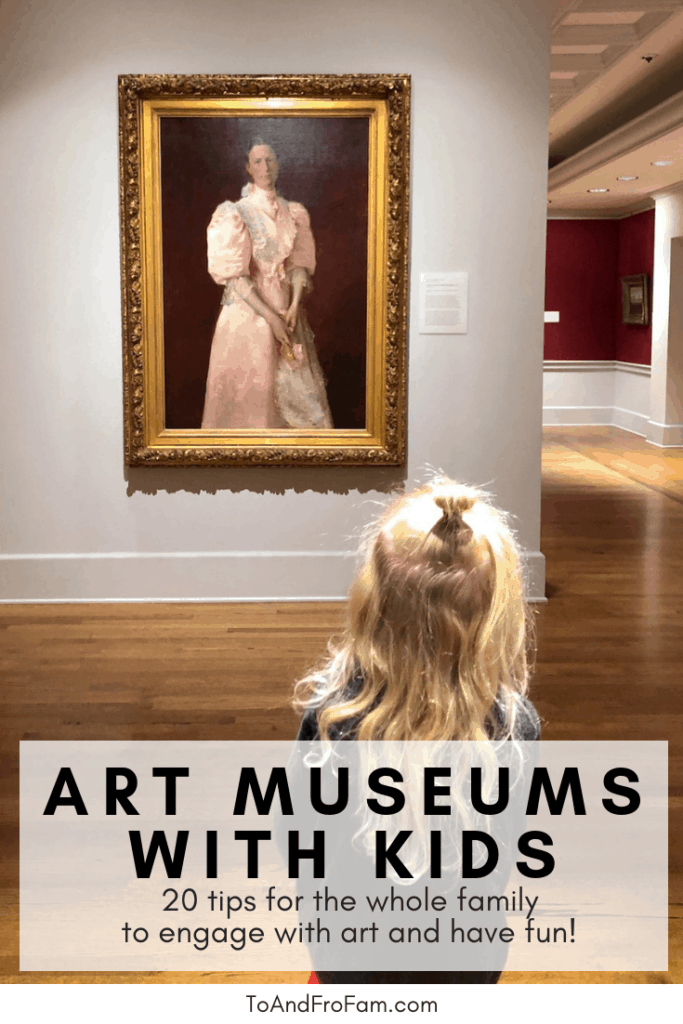 How to go to an art museum with kids. Children can appreciate art, too, and going when you're on a family vacation is a perfect way to start. To & Fro Fam