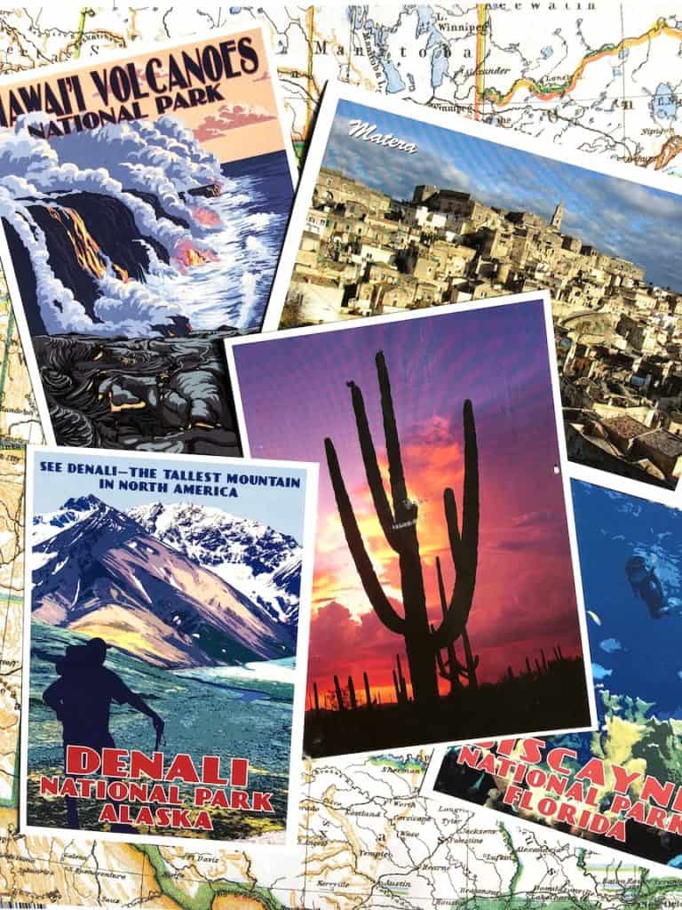What to do with all those postcards: Display them in a postcard book, plus 3 other ideas. To & Fro Fam