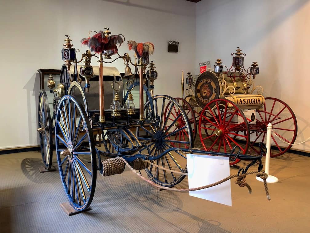 Antique fire fighter carriages + more at the NYC Fire Museum / To & Fro Fam