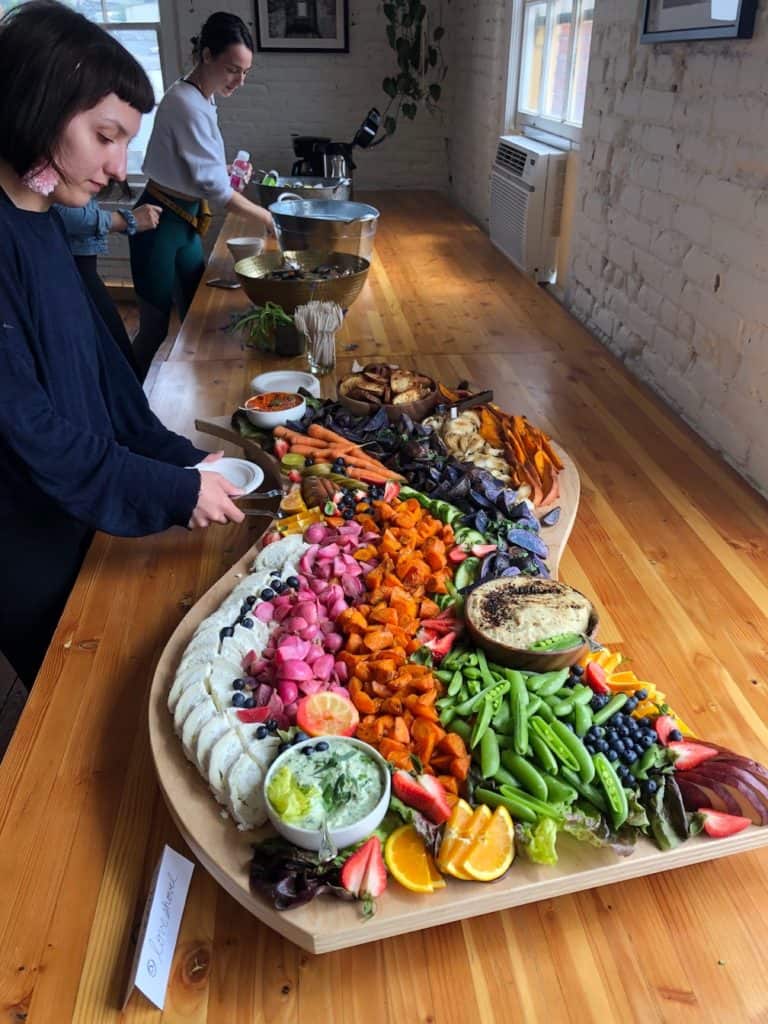 Healthy conference food buffet / To & Fro Fam