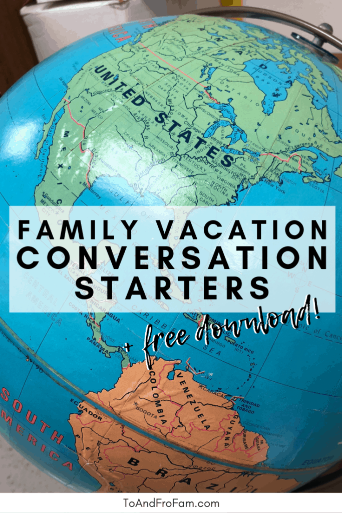 Free download of a conversation starters printable perfect for family vacations. Finally: Children activities for holiday travel (+ a free kids printable to boot!). To & Fro Fam