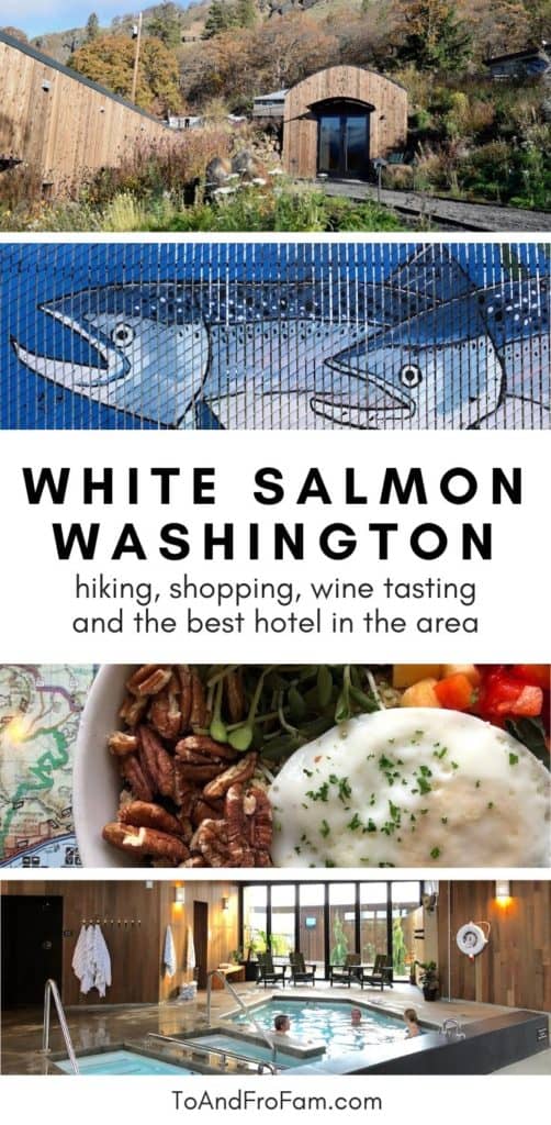 Things to do in White Salmon, Washington: Soak in a spa, eat delicious local food, hikes along the Columbia River Gorge, scenic wine tasting, an art museum + more! To & Fro Fam