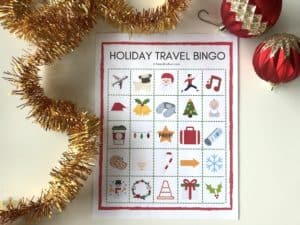 Holiday Travel Bingo: Free printables for family travel this holiday