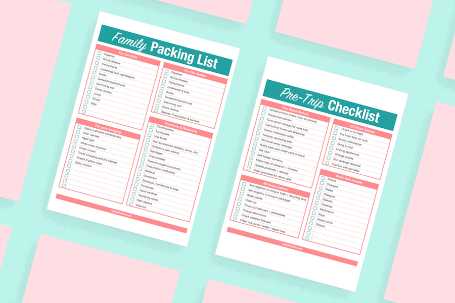 Ultimate Family Travel Checklist Bundle - To & Fro Fam
