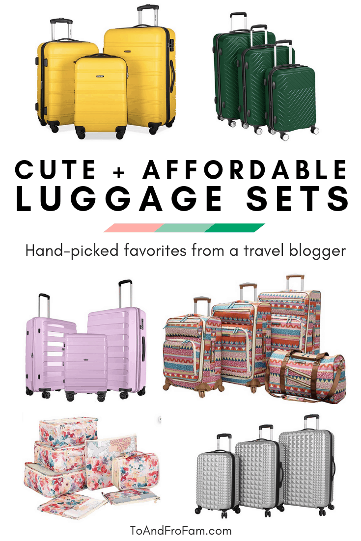 Cute luggage sets on a budget: Recommendations from a travel blogger who wants you to have pretty suitcases!