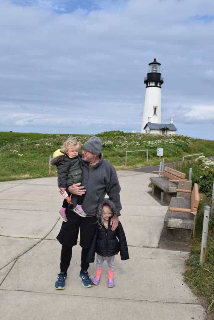 Visiting Yaquina Head Lighthouse with kids is a fun family activity outside of Newport, OR on the Central Oregon Coast. This spot also has tide pools, whale watching, bird watching and tours. To & Fro Fam