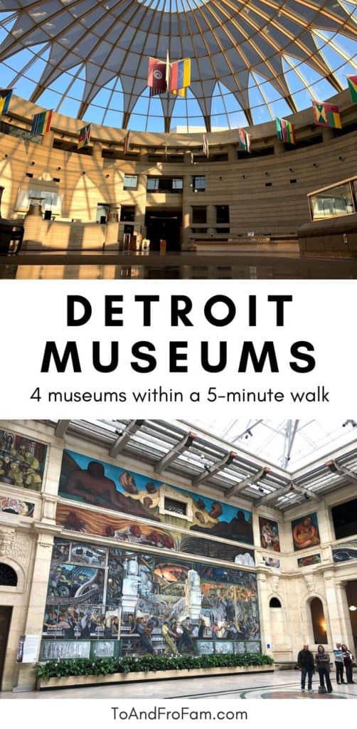 Some of these Detroit museums are well known—and others are hidden gems. They're all within a quick walk of each other and should all be on your list of things to do in Detroit! To & Fro Fam