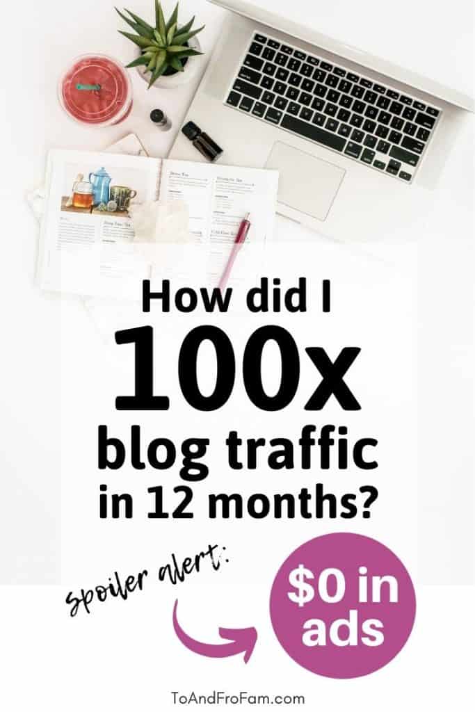 Want to increase your blog traffic? These 8 tips—all free—helped me grow organic traffic to 23k a month. To & Fro Fam