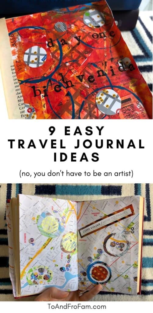 Remember your vacation forever with these 9 easy ideas for travel journals. Finally organize your photos, ticket stubs and other papers from a trip! To & Fro Fam