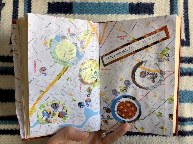 Travel art journal ideas: How to incorporate maps, photos, ephemera and other art supplies. To & Fro Fam