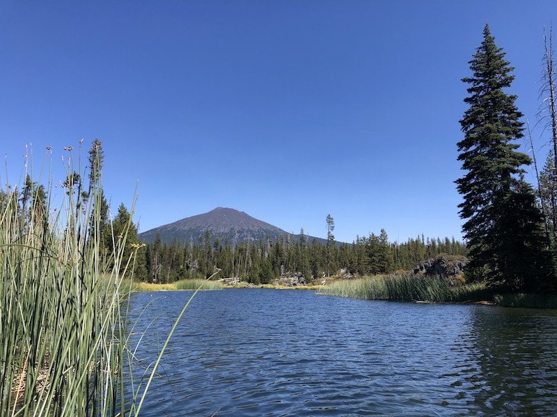 Looking for things to do in Central Oregon? Hosmer Lake near Bend OR is a great spot to SUP, fish and camp. This Cascade lake is between Bend and Sunriver. To & Fro Fam
