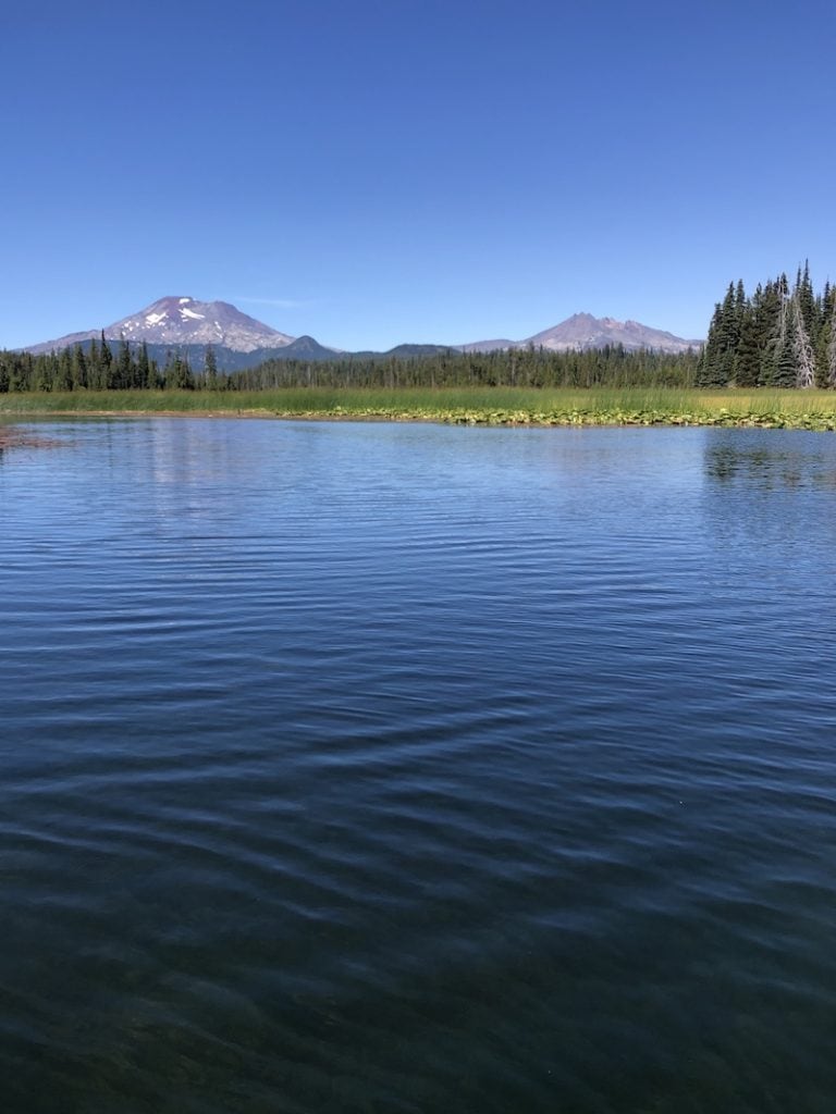 Exploring Hosmer Lake is one of my favorite things to do in Bend, Oregon. This little lake on the Cascade Lakes Scenic Byway is paradise for SUP, canoes, kayaking and dispersed camping. The fishing here is catch and release—the trout are huge! Definitely a great stop for outdoors lovers in Central Oregon. To & Fro Fam