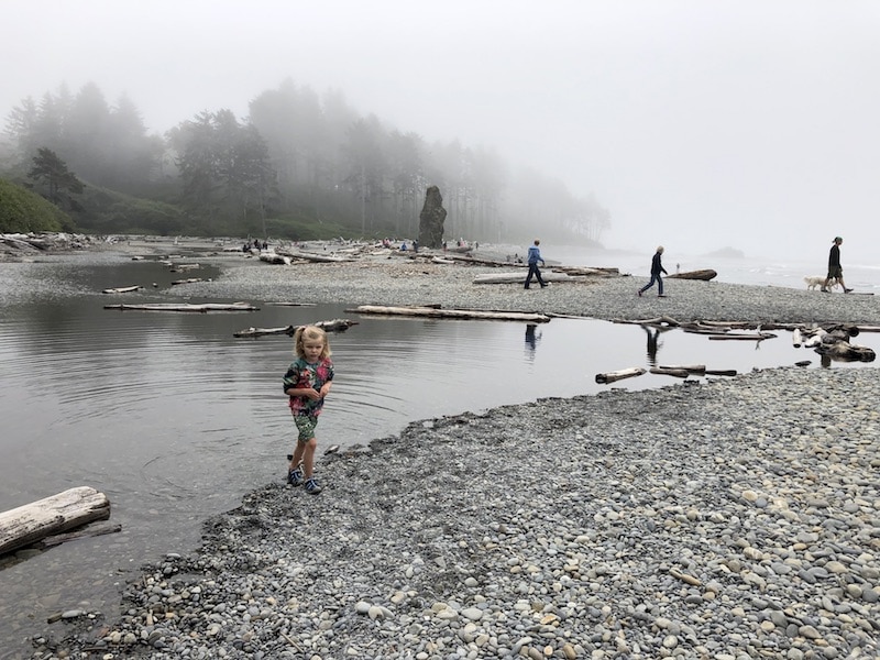 Ruby Beach, Washington is a kid-friendly destination on the Olympic Peninsula. With rocks to climb and even a swimming hole, this great Olympic National Park beach should go on your Washington bucket list. To & Fro Fam 