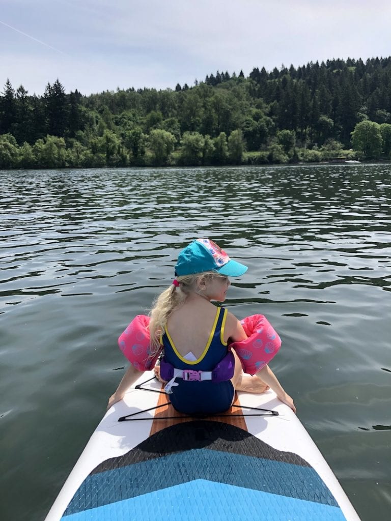 Where to SUP near Portland, OR: Willamette Park in West Linn, OR is ideal for mellow SUP adventures and kayaking, too. To & Fro Fam