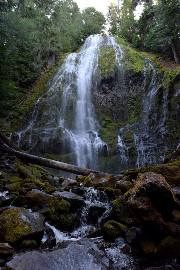 Looking for Oregon Road Trip spots? Proxy Falls is an easy hike with a gorgeous payoff near the McKenzie River Highway (Highway 126). Stop here en route from Eugene to Sisters or Bend, OR to stretch your legs—and admire one of the most beautiful places in Oregon and its most photogenic waterfall. To & Fro Fam