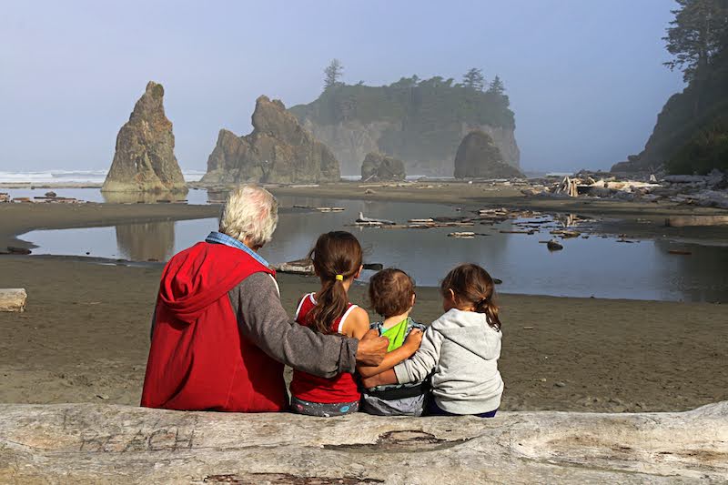 The Olympic Peninsula, Washington: A terrific destination for multigenerational travel! Click for 20 more places to visit with grandparents. To & Fro Fam