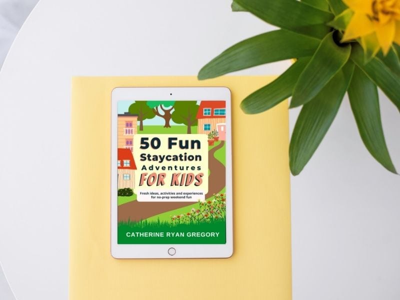 Staycation book: 50 Fun Staycation Adventures for Kids is full of ideas and activities to explore the area near home—without you needing to do tons of research. Plus, they're all budget-friendly or free activities for kids! To & Fro Fam