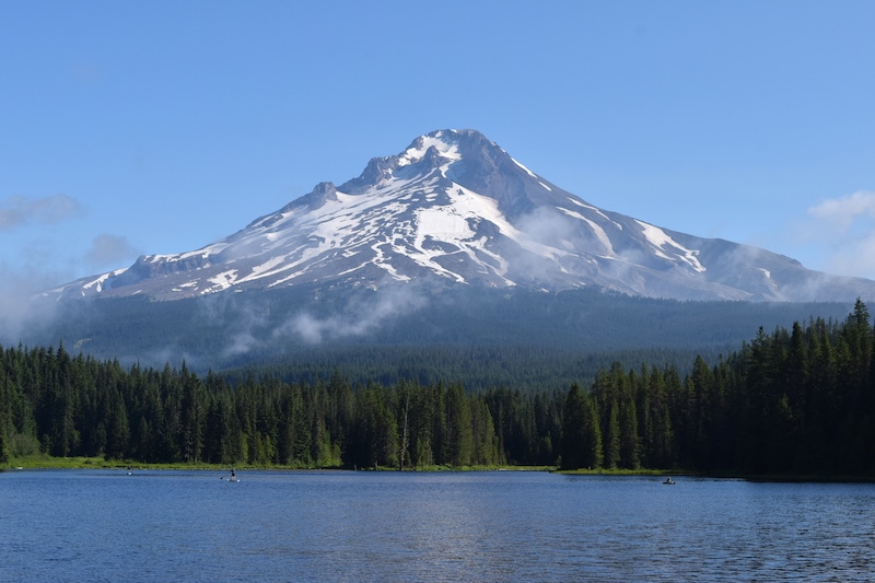 Beautiful Mt. Hood, seen from Trillium Lake. To & Fro Fam