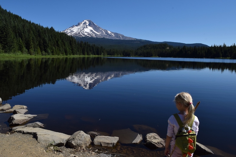 Trillium Lake Oregon on Mt Hood, less than 1.5 hours from Portland, OR. To & Fro Fam