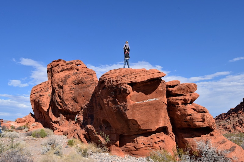 Incredible rock formations near Las Vegas: Valley of Fire hikes take you through epic landscapes. Don't miss one of the best things to do in Las Vegas! To & Fro Fam