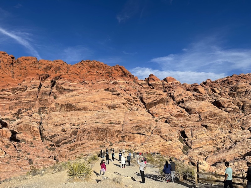 Calico Trail Red Rock Canyon: excellent hikes near Las Vegas, NV. To & Fro Fam