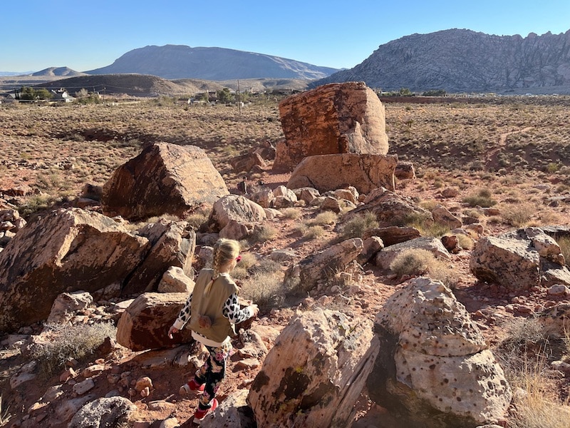For a family friendly activity in Las Vegas, hike the Kraft Boulders trail! Just a half-hour from the Strip, your kids will love exploring the fallen boulders and climbing the side of Kraft Mountain. To & Fro Fam