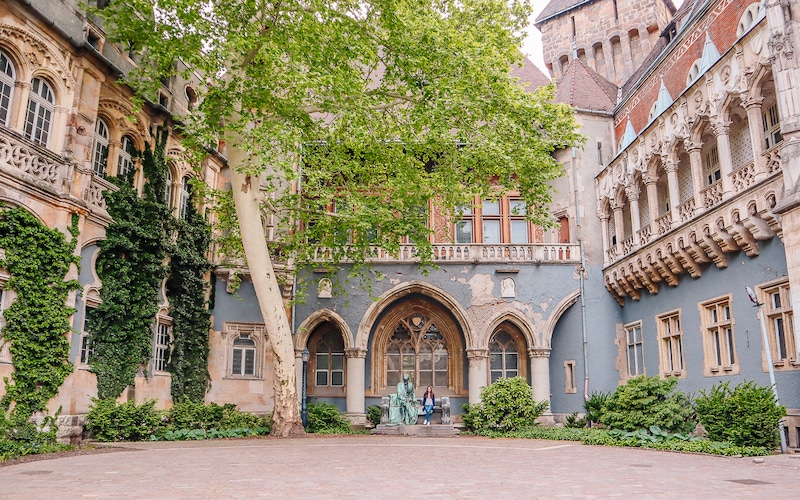 Budapest, Hungary courtyard